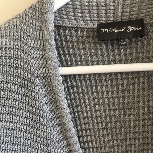 Michael Stars Long Grey Cardigan - Picture 3 of 6